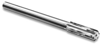 41/64 Diameter Carbide Tipped Chucking Reamer for Steel Full Flute Length Carbide